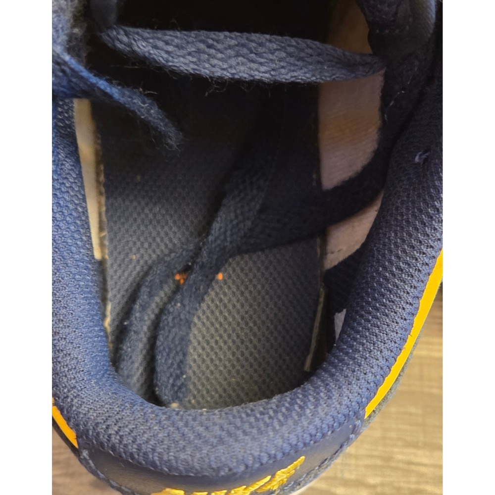 Nike Dunk Low Athletic Shoes Michigan Youth Size 1Y Blue Yellow - Picture 5 of 12
